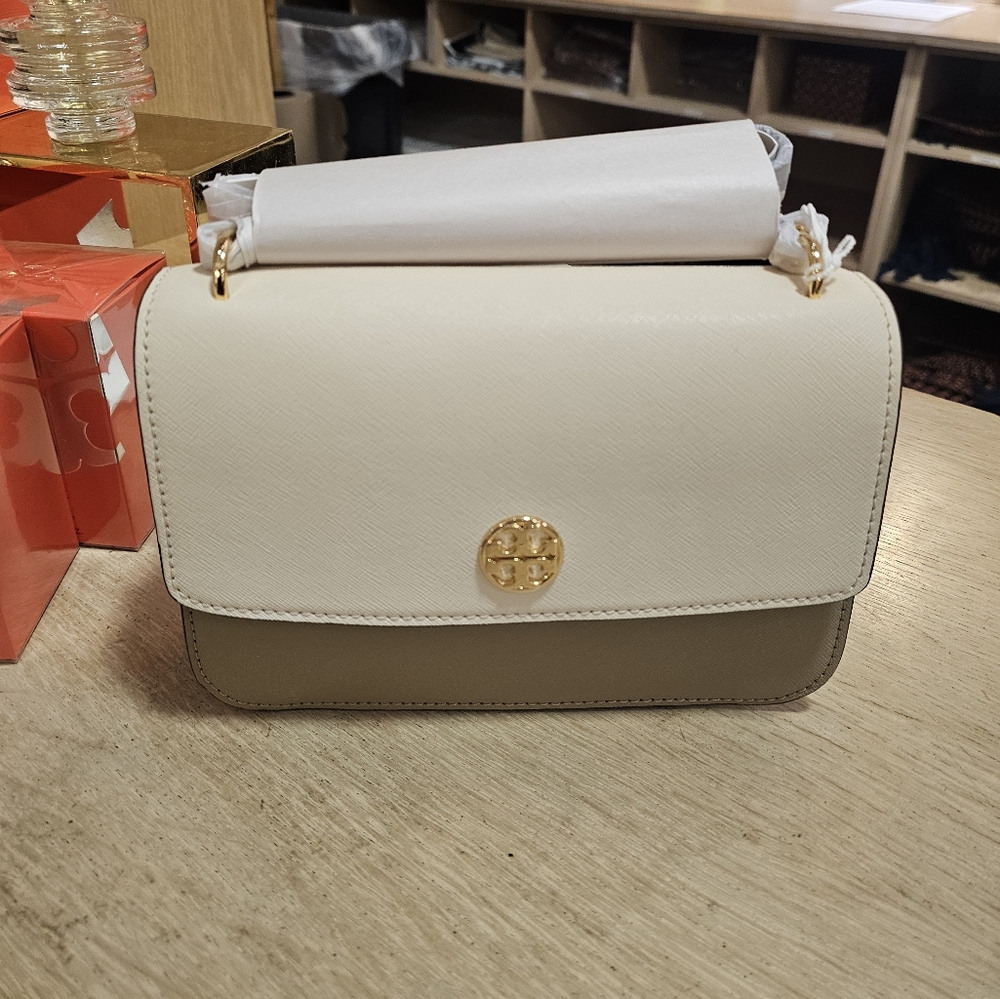 💥 New Tory Burch Brie Shoulder Bag, Two tone purse